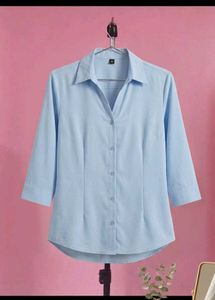 ✨Classic Blue Button-Up Shirt👕