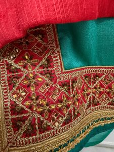 partywear Beautiful Teal Saree with Deer Motif