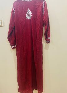 Red Kurta Set
