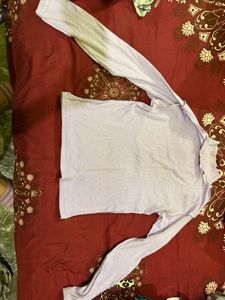 Lilac Long Sleeve Mock Neck Top