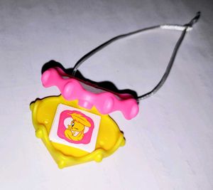 Yellow Heart Charm keychain