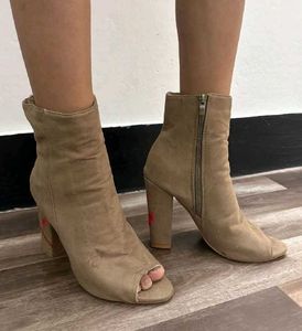 Open Toe Ankle Boots