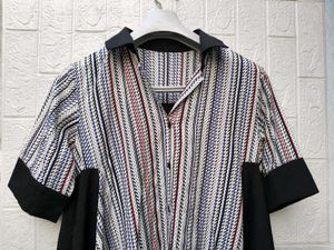 Korean Pintrest Unique Patterned Tunic Top
