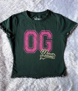Roadster Green Slim Short T-Shirt