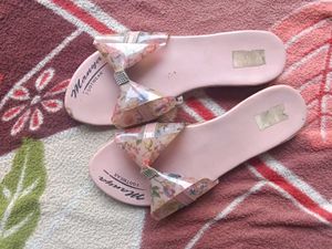 Cute Pink Floral Slides