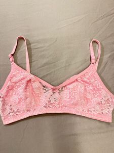 Pretty Pink Lace Bra