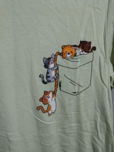 Cute Cat Pocket T-Shirt