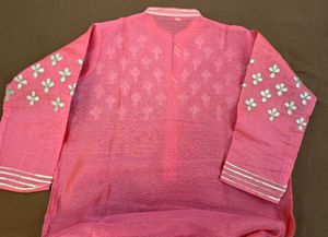 onepiece Pink Kurta Set