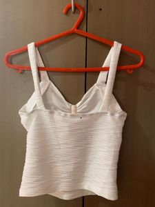 Trendy Crop Top With Flower