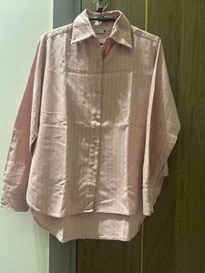 Chic Pink Striped Button-Up Shirt