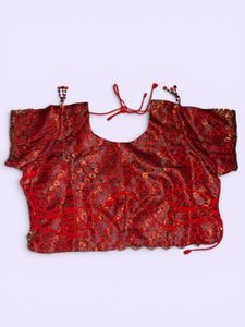 Red Embroidered Lehenga Choli Set