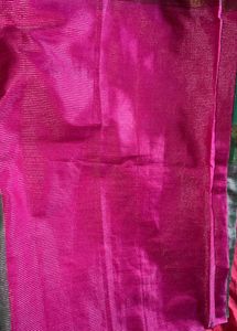 Vibrant Pink Silk Saree