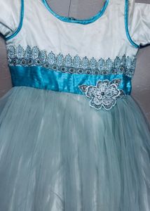 Beautiful Baby Blue Ethnic Gown