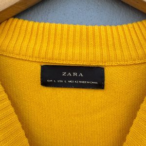Yellow Graphic Print Sweater
