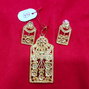 one gram gold pendant set