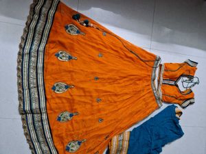 Orange Lehenga Choli Set