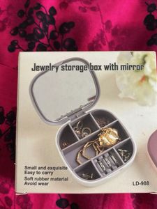 Jewelry Storage Box with Mirror