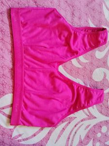 130.Vibrant Pink Sports Bra