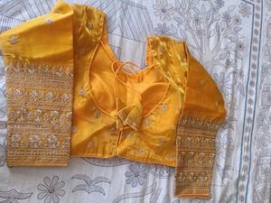 Yellow Embroidered Blouse