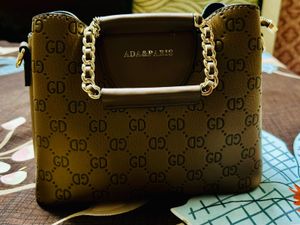 Women Stylish Brown Handbag with Chain Detail