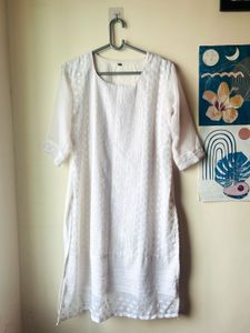 White Chikankari Kurta 🥰