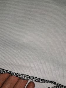 Y2k Ribbed White Inside Out Tank Top