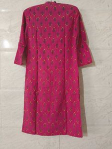 Pink Printed Kurta