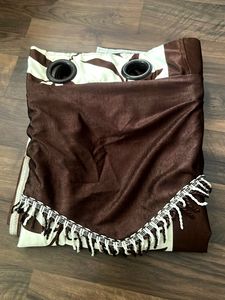 set of 2- 9 feet designed door curtains