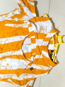 Yellow Co-ord Set | Top And Lower