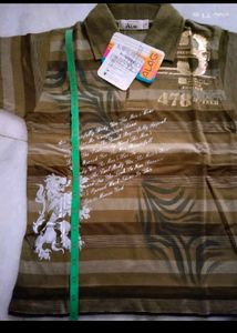 Boy's Graphic Print Polo T-Shirt