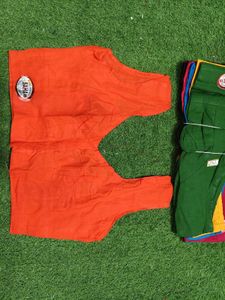 Orange Cotton Blouse. size-32,34,36