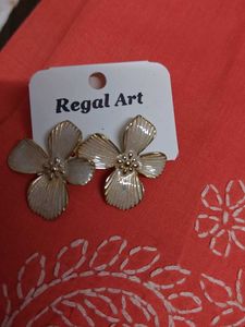 Regal Art Flower Earrings
