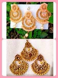 Elegant Indian Kundan Jewelry Set