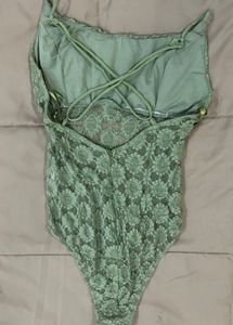 Mint Green Lace Bodysuit