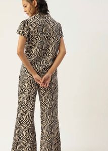 Stylish Zebra Print Pajama Set
