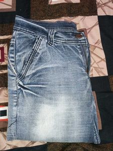 Men's Washed Denim Jeans