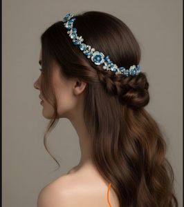 Blue Floral Hair Accessory