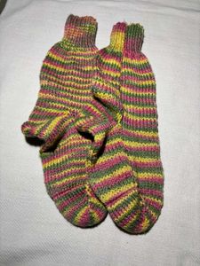 🆕 Hand-knitted Kullu Wool Socks(2 Pairs)