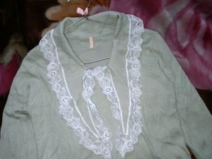 Lacey Coquette Pastel Green Sweater
