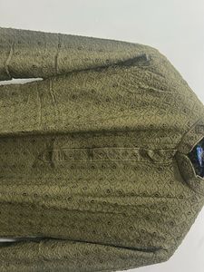 Olive Green Embroidered Kurta