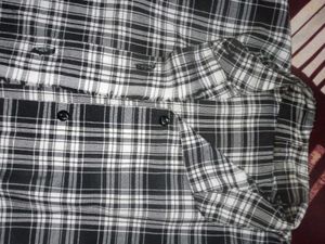 Classic Black & White Plaid Shirt