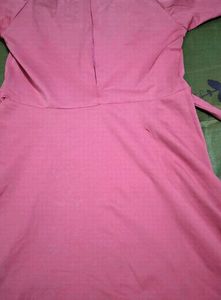 Stylish Pink Casual Dress