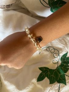 Crystal bracelet with charm