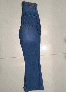 Classic Blue Denim Flare Jeans