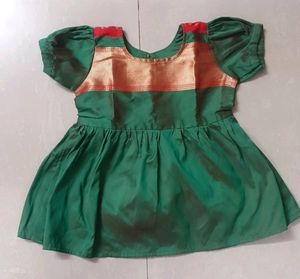 3 To 8 Month Baby Ethnic Wear Frock