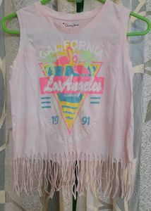 FREE Stylish Baniyan With Plaid Sleeveless Top.