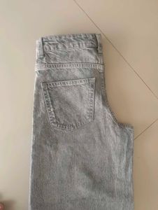 H&amp;M Grey Wide Leg Jeans