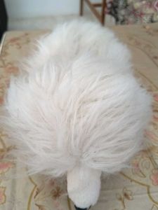 Fluffy White Stuffed Animal Toy