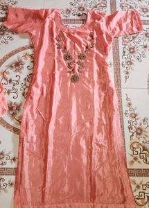 Peach Embroidered Salwar Kameez