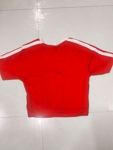 ZERO/CIRCLE Red Graphic T-Shirt